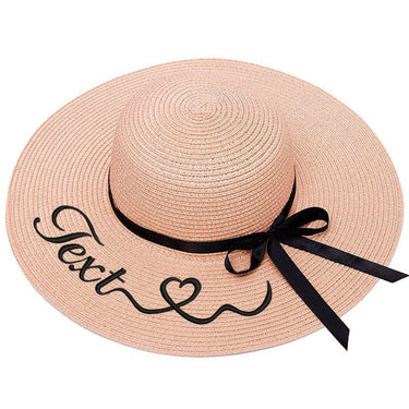 Chapeau Paille Brodé Personnalisé